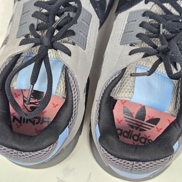 ADIDAS ZX Torsion X Ninja Men's Size 10.5 FW5957 Gray Blue Sneakers - Picture 15 of 15